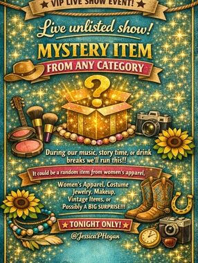 Live Show Flyer For MYSTERY ITEM during Music, Story Times, Or Life Breaks!!